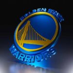 3D representation of the Golden State Warriors logo