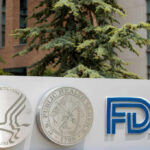 Department of Health and FDA logos outside building