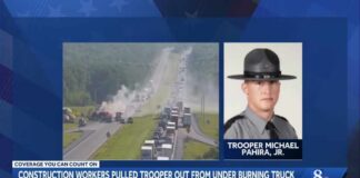 DEADLY FIERY CRASH | Construction workers pulled PA trooper out from under tractor-trailer, polic...