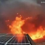 Terrifying Moment Wildfire Races Toward Family Home in Spain 🔥🏠