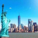 Statue of Liberty with New York City skyline
