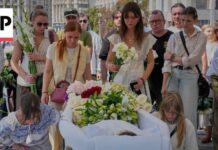 Funeral held for Ukraine student who was killed while helping victims of Russia strike