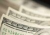 Stack of U.S. hundred dollar bills in close-up