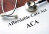 Stethoscope on a document labeled Affordable Care Act