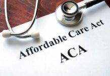Stethoscope on a document labeled Affordable Care Act
