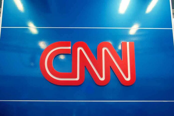 CNN logo on a blue background