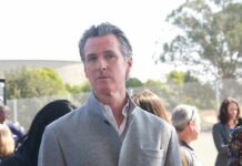 Blue Tsunami Threatens Trump Playbook man in gray coat at an outdoor event